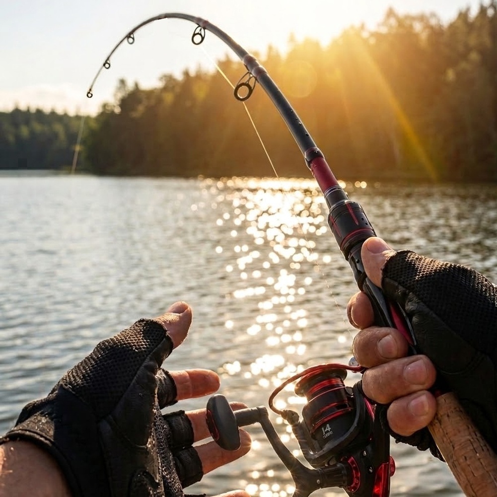 Fishing Rod Combo - Joran Pancing Serat Karbon Ultralight 1.8m